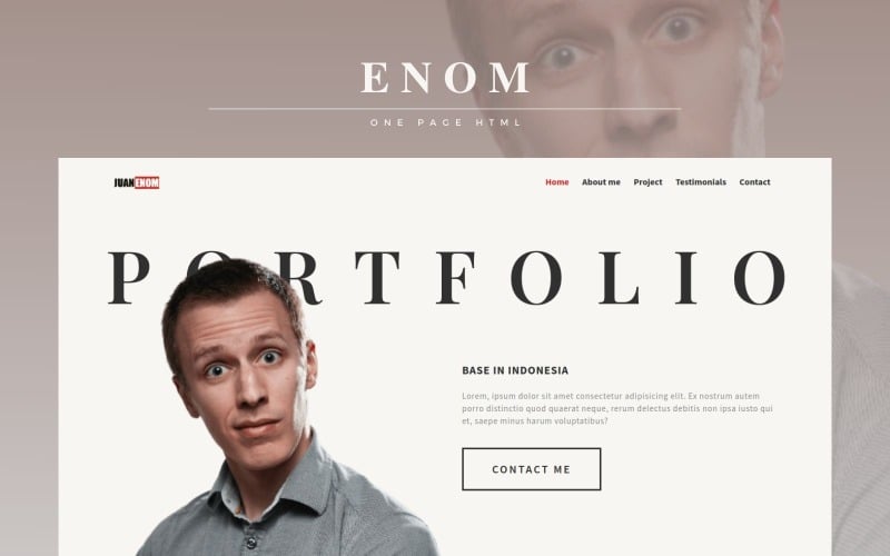 Personal Multipurpose Portfolio Landing Page Template