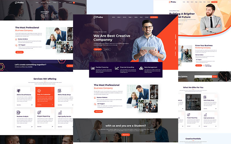 Multipurpose Business Consulting Agency HTML Website Template