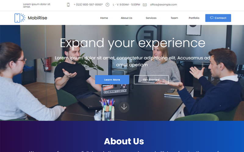 SAM Digital Agency Landing Page Template