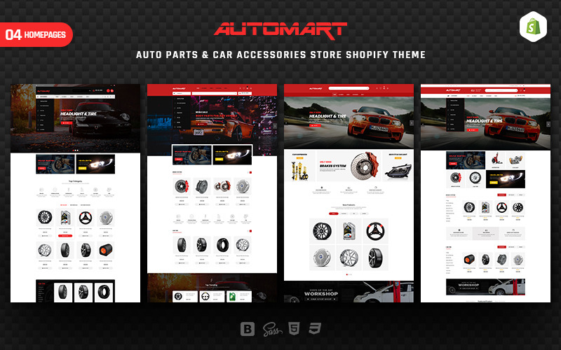 Auto Parts &amp; Car Accessories Shopify Theme