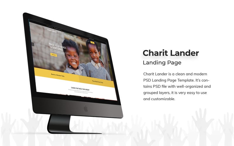 Download PSD шаблон "Charity Landing Page PSD Template" / Charity Landing Page PSD Template - PSD шаблон на тему графика charity,landing,page,psd,templates,trust,template,design,designs,app,applications,pages,ui,kit,ux,pack,application,backend,panel,project