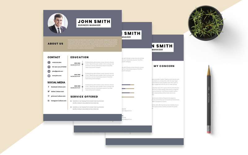 Download Резюме "Professional CV Resume Template" / Professional CV Resume Template - Резюме на тему графика professional,cv,template,minimal,bold,corporate,resume,curriculum,vitae,resumes,business,web,graphic,cover,letter