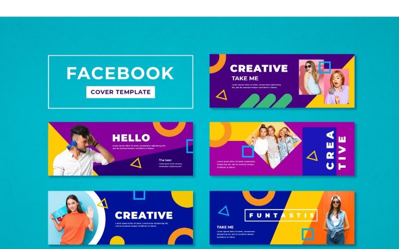 Download Шаблон для соцсетей "Facebook Cover Creative &amp; Fantastic Social Media Template" / Facebook Cover Creative &amp; Fantastic Social Media Template - Шаблон для соцсетей на тему графика adobe photoshop,banner,brand,business,cover,facebook,information,modern,product,profile,promotions,service,social media,template,website