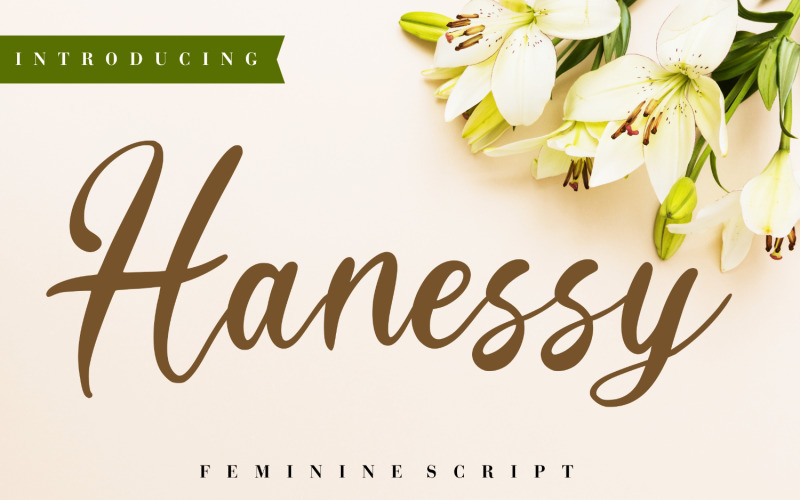 Download Шрифт "Hanessy Feminine Cursive Font" / Hanessy Feminine Cursive Font - Шрифт на тему графика script,branding,handwriting,handwritten,brush,quotes,calligraphy,logo,typography,signature,elegant,invitation,wedding,vintage,fashion