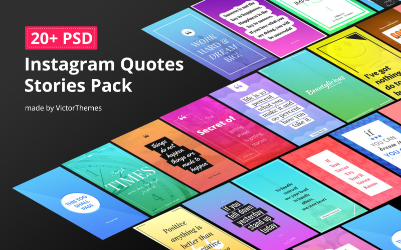 Download Шаблон для соцсетей "Instagram Quotes Stories Social Media Template" / Instagram Quotes Stories Social Media Template - Шаблон для соцсетей на тему графика instagram,pinterest,facebook,twitter,quotes,quote,stories,story,pack,social,media,kit,promotions,content,banner