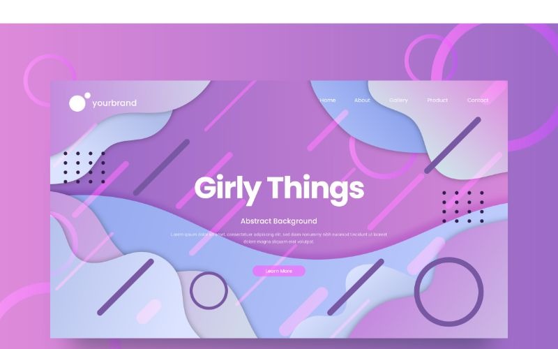 Download Background "Abstract  Girly Things Background" / Abstract  Girly Things Background - Background на тему графика abstracts,adobe illustration,attractive,background,colorful,creativity,designs,flat,homepage,illustrations,landing,modern,pages,shape,template,vectors,website