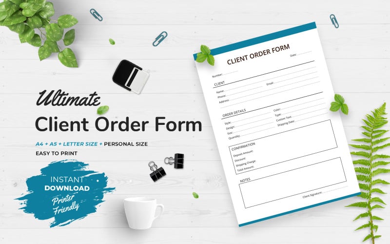 Download Planner "Client Order Planner" / Client Order Planner - Planner на тему графика client,worksheet,planner,planners,business,order,plan,request,management,income,expense,development,clean,minimal,kit