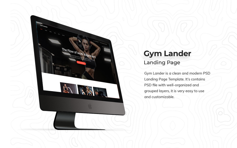 Download PSD шаблон "Gym Landing Page PSD Template" / Gym Landing Page PSD Template - PSD шаблон на тему графика gym,landing,page,psd,templates,fitness,body,builder,template,design,designs,pages,lander,ui,kit,ux,pack,application,backend,panel