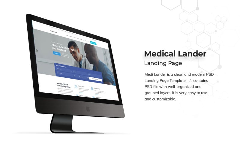 Download PSD шаблон "Medical Landing Page PSD Template" / Medical Landing Page PSD Template - PSD шаблон на тему графика medical,landing,page,psd,templates,template,design,designs,ui,ux,kit,kits,app,application,pack,pages,medicine,pharamacy