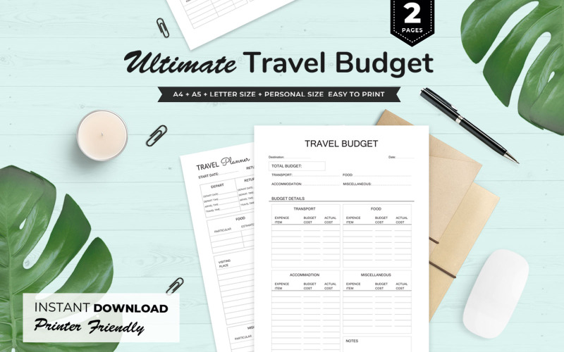 Download Planner "Ultimate Travel Budget Planner" / Ultimate Travel Budget Planner - Planner на тему графика ultimate,travel,budget,planner,plans,plan,budgets,expense,management,development,tickets,minimal,creative,kit,travels