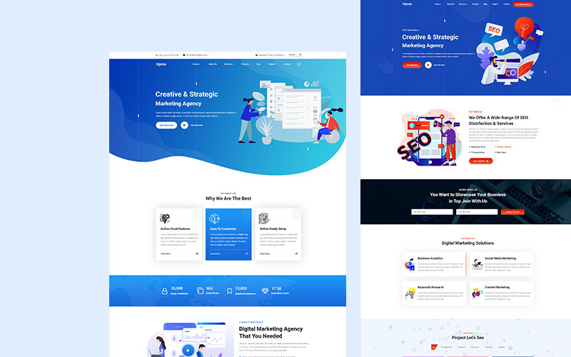SEO Digital Marketing Website Template