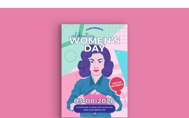 Download Vector "Poster Women's Day 2 - Vector Image" / Poster Women's Day 2 - Vector Image - Vector на тему графика poster,vector,illustration,creative,design
