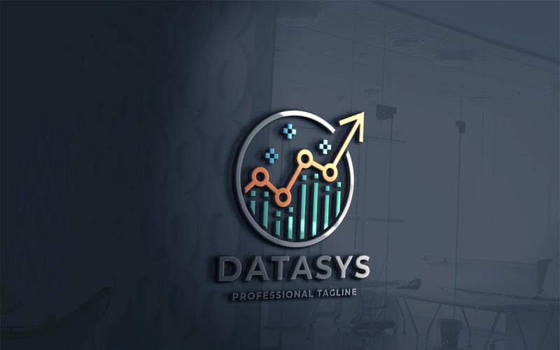 Download Шаблон логотипа "Data Analysis Logo Template" / Data Analysis Logo Template - Шаблон логотипа на тему графика abstract,app,brand,chart,cube,data research,financial,graph,hexa,hexagon,marketing,marketing technology,research,software,technical,technology