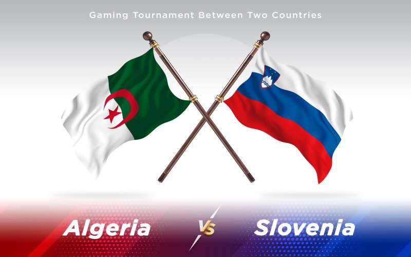 Download Иллюстрация "Algeria versus Slovenia Two Countries Flags - Illustration" / Algeria versus Slovenia Two Countries Flags - Illustration - Иллюстрация на тему графика national,patriotic,europe,asia,republic,map,flag,country,cartography,geography,nation,illustration,graphic,vector,state,world,isolated,symbol,border,icon