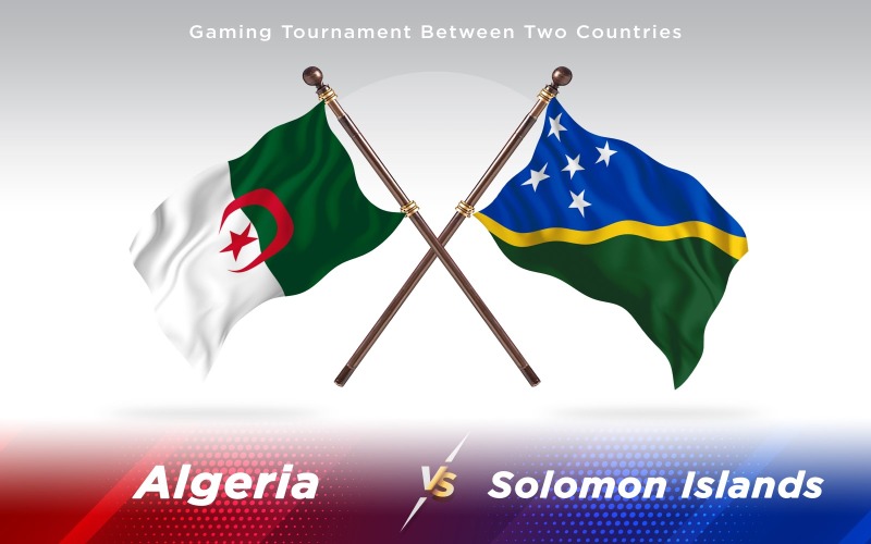 Download Иллюстрация "Algeria versus Solomon Islands Two Countries Flags - Illustration" / Algeria versus Solomon Islands Two Countries Flags - Illustration - Иллюстрация на тему графика national,patriotic,europe,asia,republic,map,flag,country,cartography,geography,nation,illustration,graphic,vector,state,world,isolated,symbol,border,icon