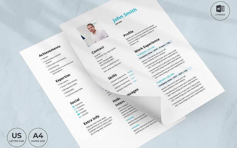 Download Резюме "Staffing Recruiter CV Resume Template" / Staffing Recruiter CV Resume Template - Резюме на тему графика resume template word,professional resume,cv template word,creative resume,modern resume,simple resume,one page resume,two page resume,resume infographic,resume writing,staffing recruiter,staf
