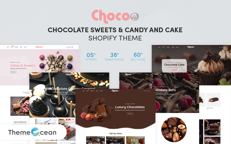 Chocolate Sweets &amp; Candy And Cake Shopify Theme