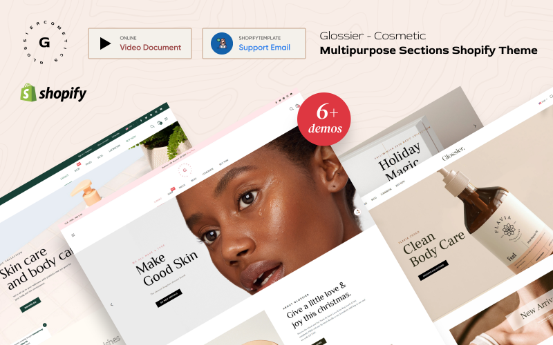 многоцелевые разделы shopify тема