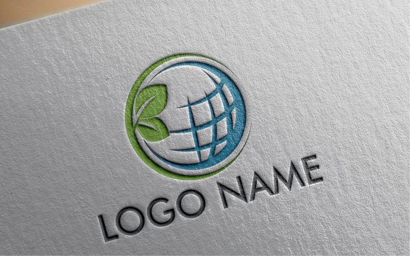 Download Шаблон логотипа "Green World Logo Template" / Green World Logo Template - Шаблон логотипа на тему графика world,concept,green,earth,nature,ecology,global,planet,globe,design,illustration,graphic,symbol,vector,save,isolated,white,abstract,tree,forest