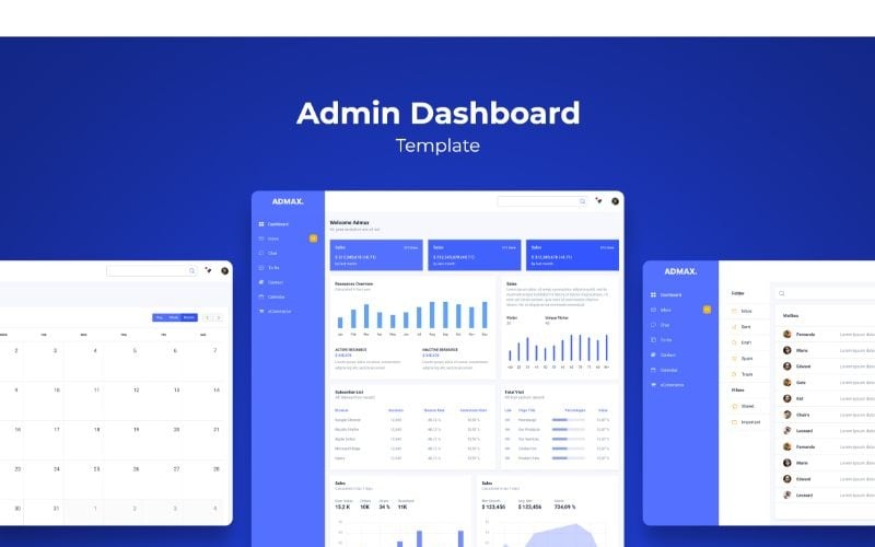 Download UI элементы "AD 5 Blue &amp; White UI Elements" / AD 5 Blue &amp; White UI Elements - UI элементы на тему графика admin,adobe photoshop,adobe xd,custom,dashboard,display,ecommerce,elements,interface,layout,online,panels,professional,sketch,template,website
