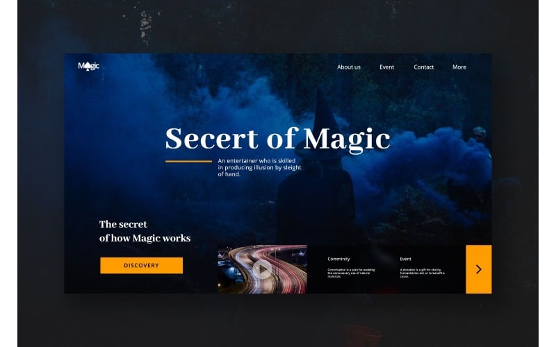 Download UI элементы "Hero 13 Magic UI Elements" / Hero 13 Magic UI Elements - UI элементы на тему графика clean,hero header,interface design,landing,modern,photoshop,responsive,template,theme,website