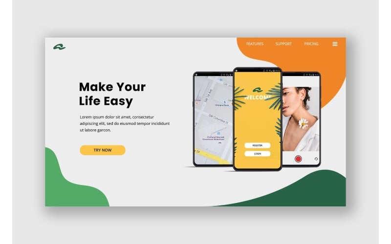 Download UI элементы "Hero 22 Easy Apps UI Elements" / Hero 22 Easy Apps UI Elements - UI элементы на тему графика clean,hero header,interface design,landing,modern,photoshop,responsive,template,theme,website