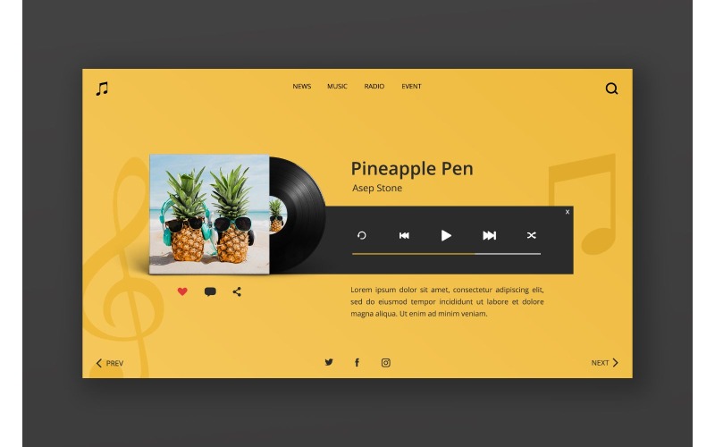 Download UI элементы "Hero 30 Pineapple Pen UI Elements" / Hero 30 Pineapple Pen UI Elements - UI элементы на тему графика clean,hero header,interface design,landing,modern,photoshop,responsive,template,theme,website
