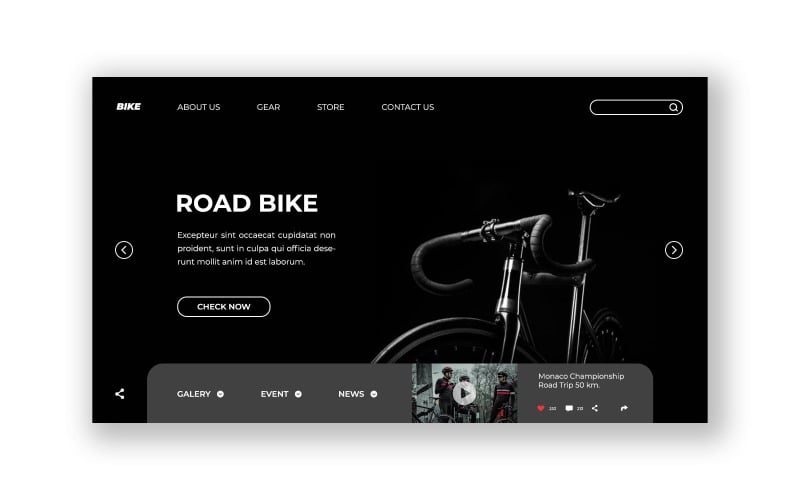 Download UI элементы "Hero 52 Bike UI Elements" / Hero 52 Bike UI Elements - UI элементы на тему графика clean,hero header,interface design,landing,modern,photoshop,responsive,template,theme,website