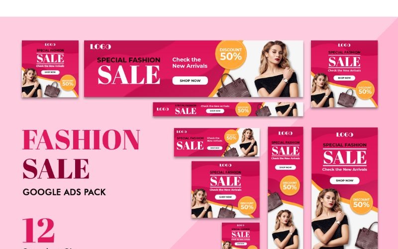 Download UI элементы "GA 19 Fashion Sale 2 UI Elements" / GA 19 Fashion Sale 2 UI Elements - UI элементы на тему графика adobe photoshop,ads,banner,brand,business,display,facebook,google,information,instagram,marketing,product,promote,social,media,website