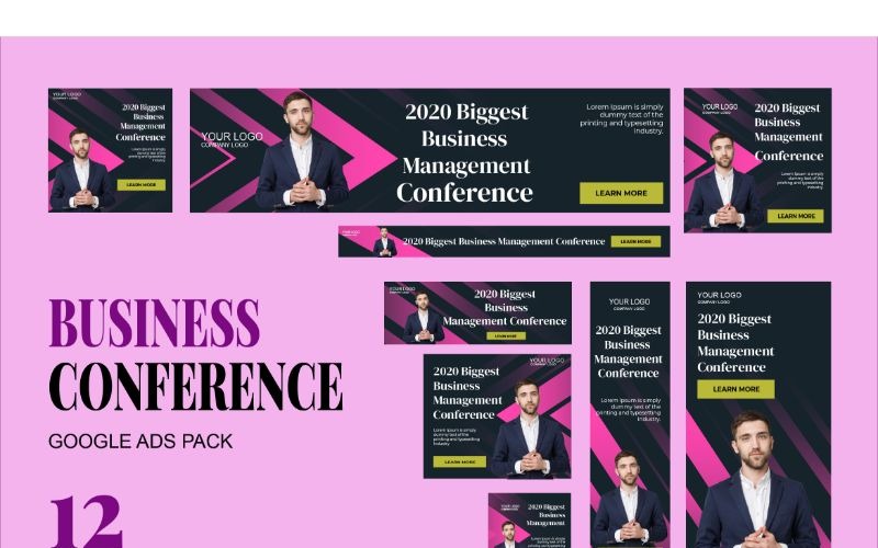Download UI элементы "GA 2 Business Conference UI Elements" / GA 2 Business Conference UI Elements - UI элементы на тему графика adobe photoshop,ads,banner,brand,business,display,facebook,google,information,instagram,marketing,product,promote,social,media,website