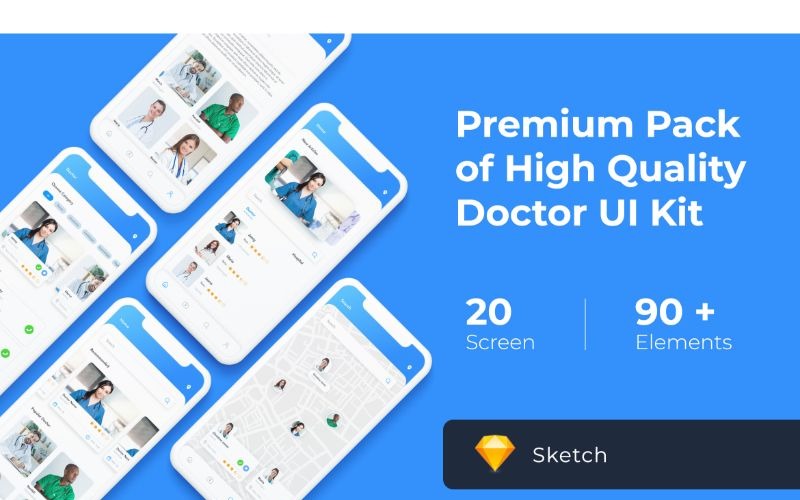 Download UI элементы "Mobile UI Doctor " / Mobile UI Doctor  - UI элементы на тему графика company,profile,corporate,business,marketing,brochure,layout,document,a4,book,page,modern,multipurpose,catalog,information