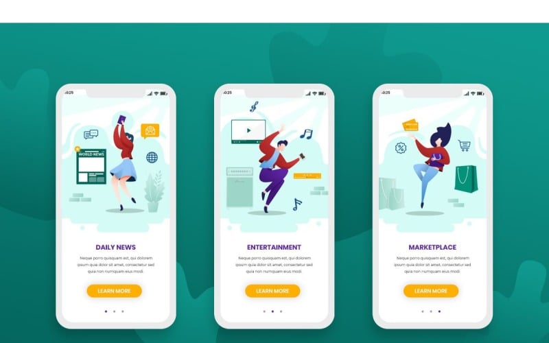 Download UI элементы "OB 1 Young Generation UI Elements" / OB 1 Young Generation UI Elements - UI элементы на тему графика adobe photoshop,adobe xd,apps,businessdisplay,launch,mobile,modern,onboarding,responsive,screen,sign in,template,ui,ux