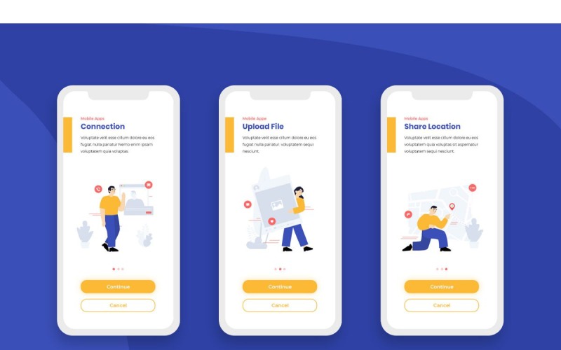 Download UI элементы "OB 10 Social Media UI Elements" / OB 10 Social Media UI Elements - UI элементы на тему графика adobe photoshop,adobe xd,apps,businessdisplay,launch,mobile,modern,onboarding,responsive,screen,sign in,template,ui,ux