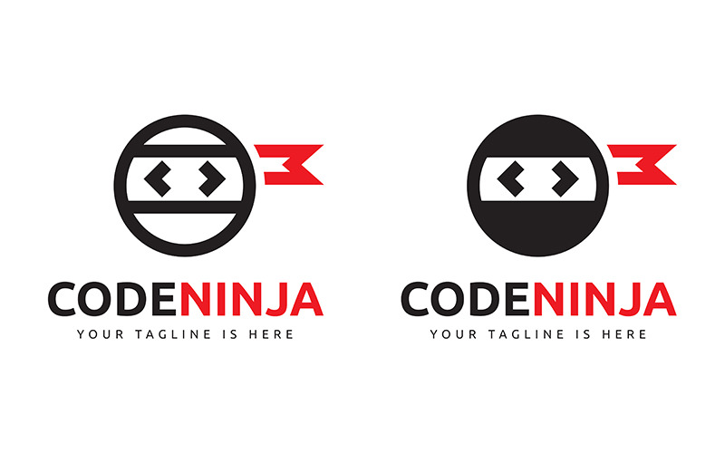 Download Шаблон логотипа "Code Ninja Logo Template" / Code Ninja Logo Template - Шаблон логотипа на тему графика beige,black,bracket,china,chinese,code,coding,computer,dev,development,geek,gray,grey,human,japan,japanese,korea,korean,logo,ninja