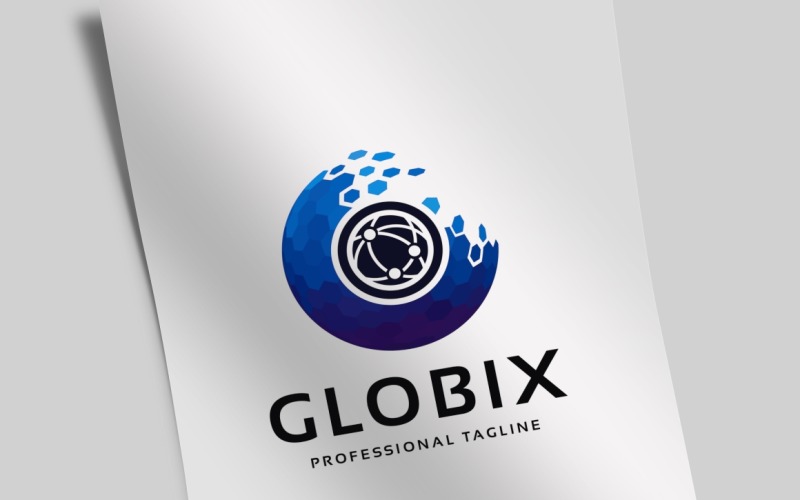 Download Шаблон логотипа "Globix Pro Logo Template" / Globix Pro Logo Template - Шаблон логотипа на тему графика 3d,abstract,connect,connection,digital,electronic,electronics,global,globe,grid,internet,media,modern,network,planet,software,sphere,tech,technology,transport