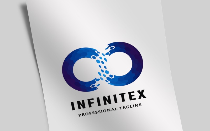 Download Шаблон логотипа "Pixel Infinity Logo Template" / Pixel Infinity Logo Template - Шаблон логотипа на тему графика agency,brand,branding,business,corporate,corporative,data,design,digital,endless,financial,firm,fund,funds,group,identity,industry,infiniti,infinity,invest
