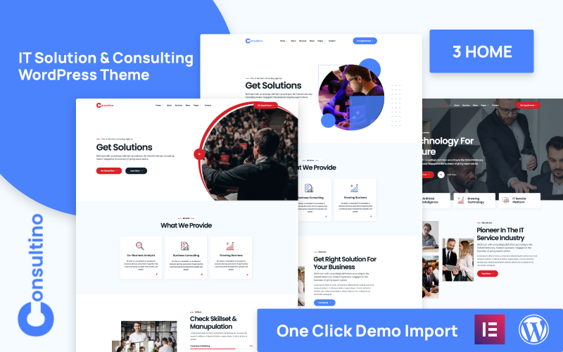 Consultino – IT Solutions &amp; IT Service WordPress Theme