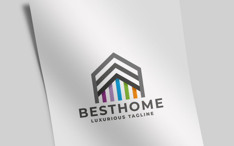 Download Шаблон логотипа "Best Home Logo Template" / Best Home Logo Template - Шаблон логотипа на тему графика agency,app,buying,community,construction,consulting,corporate,deal,design,development,find,home,house,housing,identity,inspection,look,professional,real estate,renovation