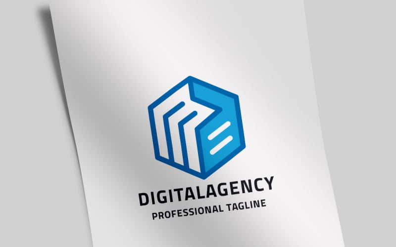 Download Шаблон логотипа "Digital Agency Letter D Logo Template" / Digital Agency Letter D Logo Template - Шаблон логотипа на тему графика business,cube,cubic,cubicle,d letter,data,design,development,digital,direction,letter,marketing,agency,brand,branding,creation,creative,d logo,developer,digit