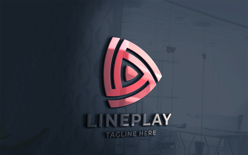 Download Шаблон логотипа "Line Play Logo Template" / Line Play Logo Template - Шаблон логотипа на тему графика animation,app,arrow,audio,broadcast,cinema,digital,entertainment,film,media,melody,movie,mp3,multimedia,music,play,play logo,player,producer,production