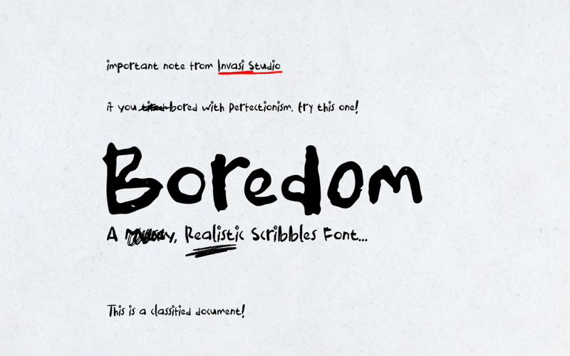 Download Шрифт "Boredom Handwritten Font" / Boredom Handwritten Font - Шрифт на тему графика display,quote,fun,handwriting,unique,bold,retro,playful,child,funky,decorative,comic,humorist,brush,texture,handwritten,erratic,scrawl,crazy,hand