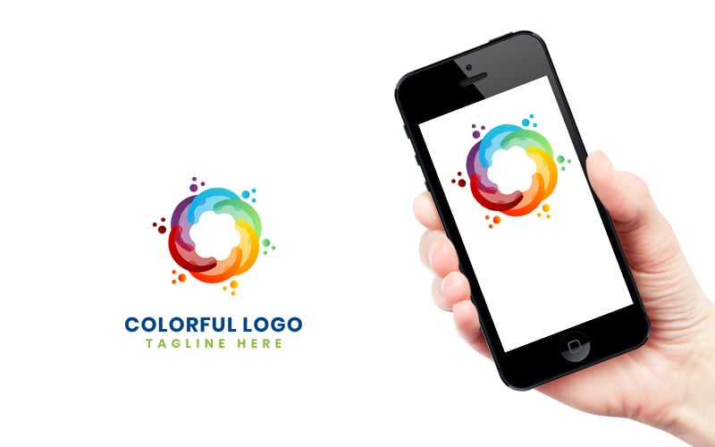 Download Шаблон логотипа "Colorful   Design Logo Template" / Colorful   Design Logo Template - Шаблон логотипа на тему графика logo design,logo template,logo,vector,corporate logo,brand,community,teamwork,strategy,app,technology,business,abstract,financial,accounting,architecture,law,bank,consulting