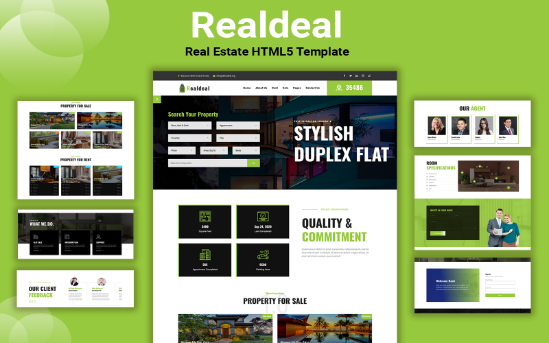 Real Estate Website Template