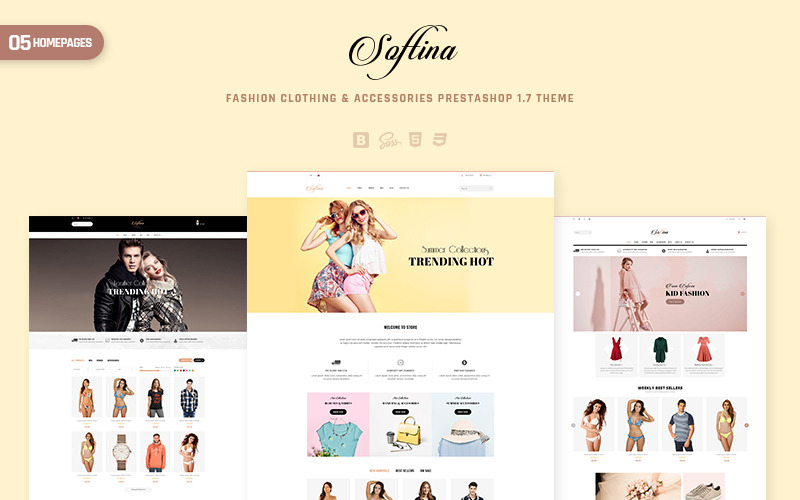 Fashion, Clothing &amp; Accessories PrestaShop Theme