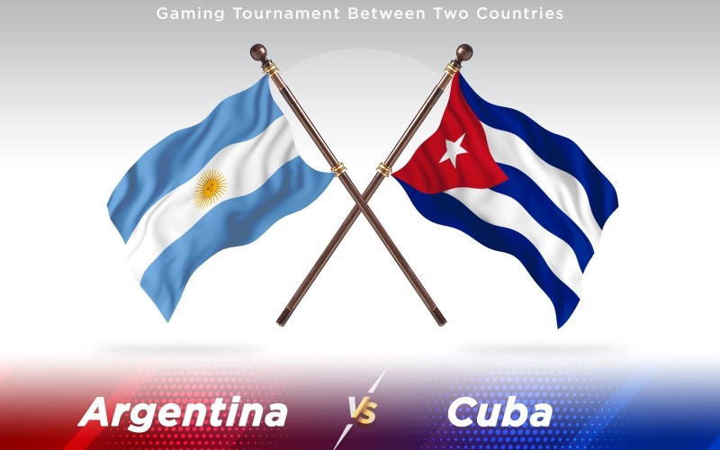 Download Иллюстрация "Argentina versus Cuba Two Countries Flags - Illustration" / Argentina versus Cuba Two Countries Flags - Illustration - Иллюстрация на тему графика national,patriotic,europe,asia,republic,map,flag,country,cartography,geography,nation,illustration,graphic,vector,state,world,isolated,symbol,border,icon
