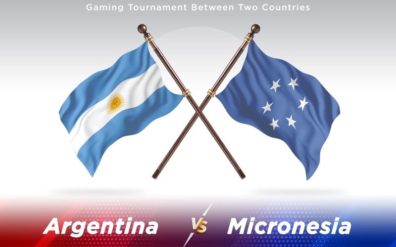 Download Иллюстрация "Argentina versus Micronesia Two Countries Flags - Illustration" / Argentina versus Micronesia Two Countries Flags - Illustration - Иллюстрация на тему графика national,patriotic,europe,asia,republic,map,flag,country,cartography,geography,nation,illustration,graphic,vector,state,world,isolated,symbol,border,icon