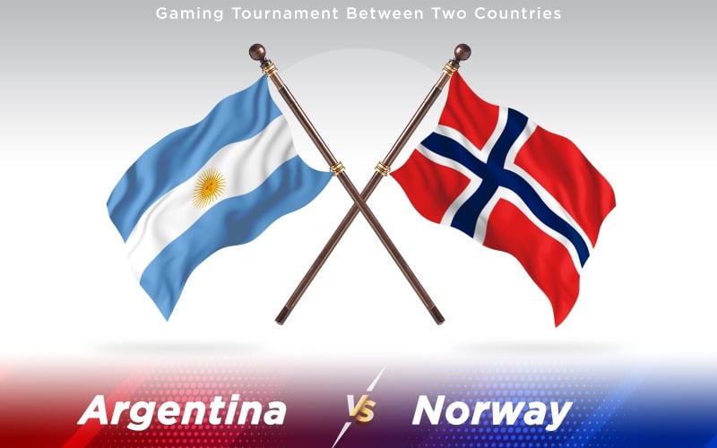Download Иллюстрация "Argentina versus Norway Two Countries Flags - Illustration" / Argentina versus Norway Two Countries Flags - Illustration - Иллюстрация на тему графика national,patriotic,europe,asia,republic,map,flag,country,cartography,geography,nation,illustration,graphic,vector,state,world,isolated,symbol,border,icon