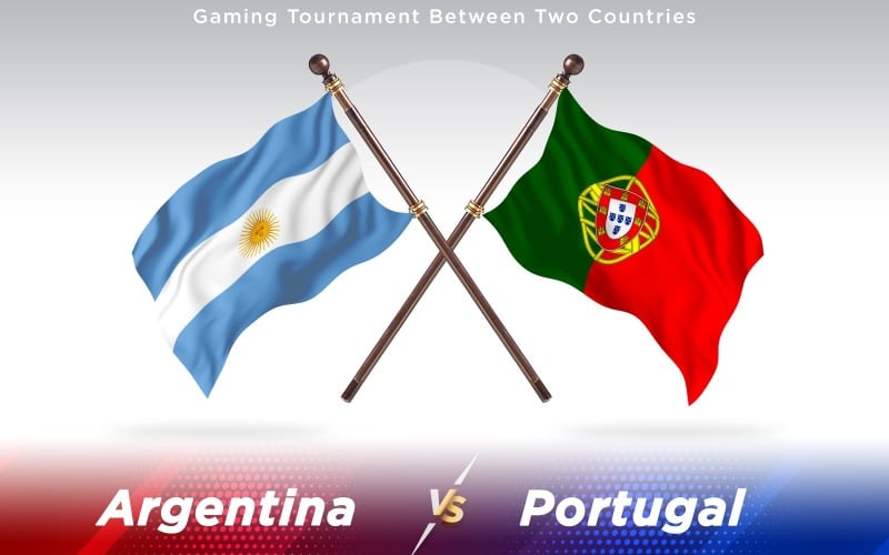 Download Иллюстрация "Argentina versus Portugal Two Countries Flags - Illustration" / Argentina versus Portugal Two Countries Flags - Illustration - Иллюстрация на тему графика national,patriotic,europe,asia,republic,map,flag,country,cartography,geography,nation,illustration,graphic,vector,state,world,isolated,symbol,border,icon