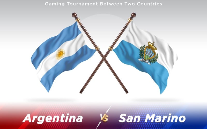 Download Иллюстрация "Argentina versus San Marino Two Countries Flags - Illustration" / Argentina versus San Marino Two Countries Flags - Illustration - Иллюстрация на тему графика national,patriotic,europe,asia,republic,map,flag,country,cartography,geography,nation,illustration,graphic,vector,state,world,isolated,symbol,border,icon