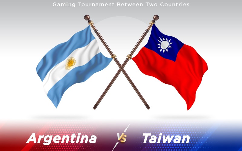 Download Иллюстрация "Argentina versus Taiwan Two Countries Flags - Illustration" / Argentina versus Taiwan Two Countries Flags - Illustration - Иллюстрация на тему графика national,patriotic,europe,asia,republic,map,flag,country,cartography,geography,nation,illustration,graphic,vector,state,world,isolated,symbol,border,icon